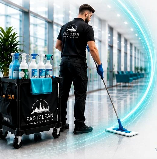 FastClean Kauls bei der Reinigung eines Gewerbeobjekts in Essen